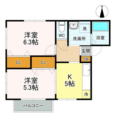 ＷｉｎｇＫ－Ⅰの間取り