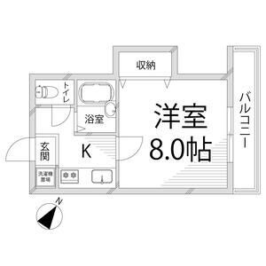 頼安コーポの間取り