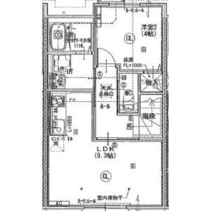 【新築】Deck館向の間取り