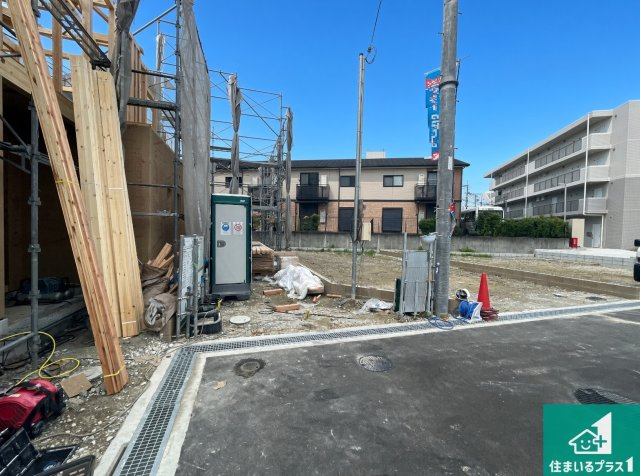 豊中市上野東　第1期　新築一戸建ての外観|現在建築中！落ち着いた街並みで新生活を始めることが出来そう！周辺の物件も併せてご紹介させて頂きます！