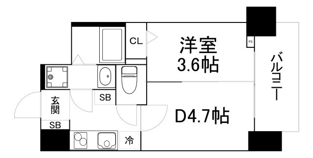 【間取り】 | ソルテラス阿波座ウィズ