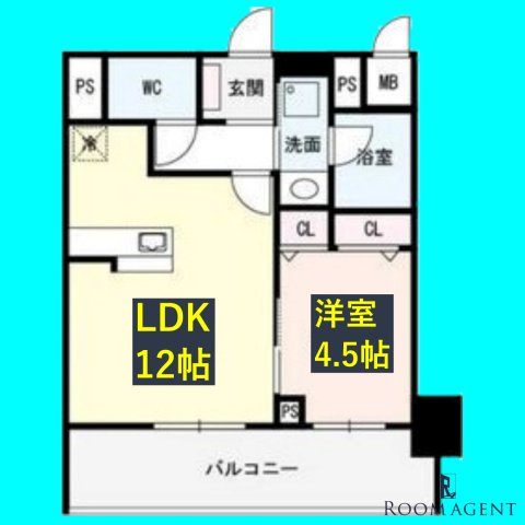 Flair丸の内(フレア)の間取り
