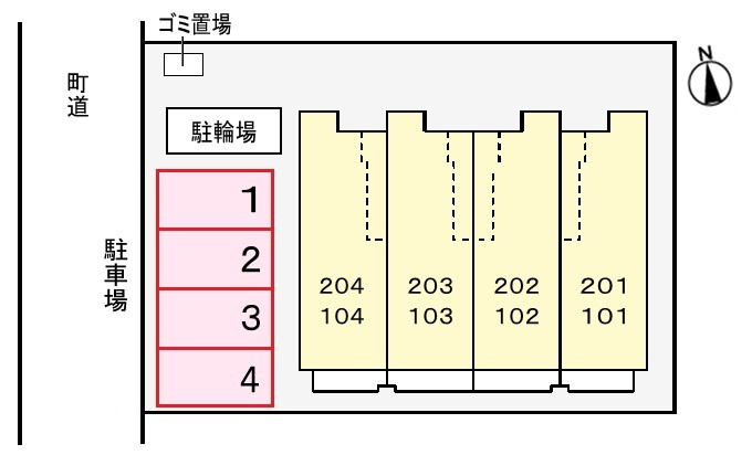 アロッジオヴィオラの区画図