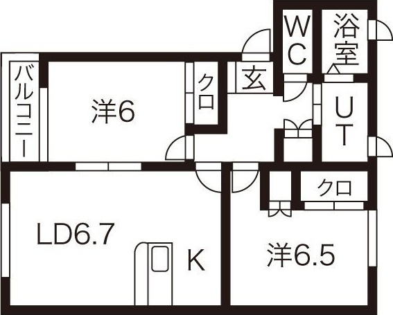 アジェンテAの間取り