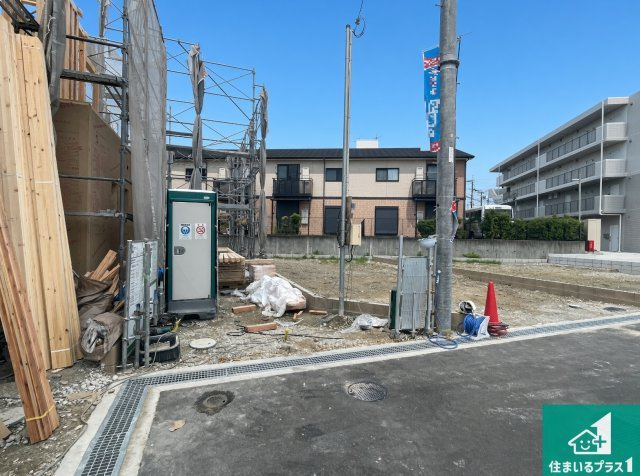 豊中市上野東　第1期　新築一戸建ての外観|現在の進捗状況です！順調に作業進行中、完成が待ち遠しいです！詳細の間取り等、お気軽にお問い合わせください！