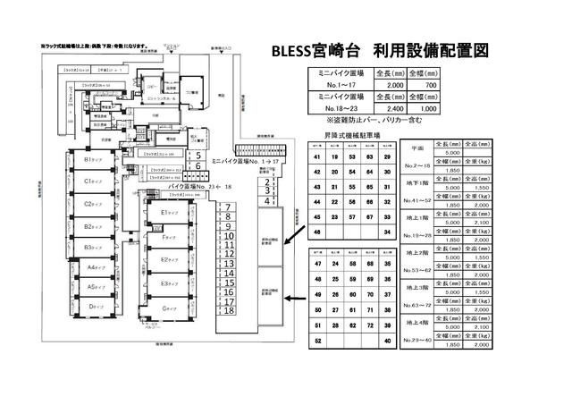 ＢＬＥＳＳ宮崎台の区画図