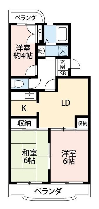 パールメゾン鏑木の間取り