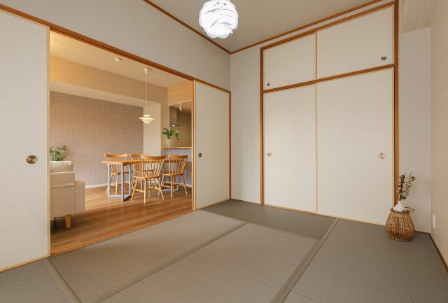 アルモード醍醐　天然木フルリノベーションの和室|工事中の物件です。