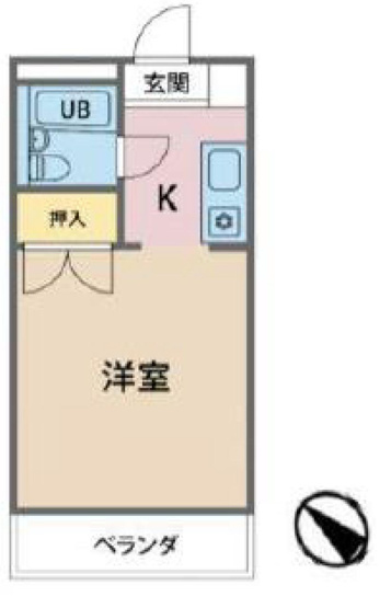 【間取り】 | サンアベニューめじろ台 | ワンルームは一人暮らしに最適で家賃を抑えやすく掃除も楽な点が魅力です。生活空間がコンパクトにまとまるため、動線が短く、生活しやすいです。家具の配置も工夫次第で個性を出しやすく、自由な空間を楽しめます。