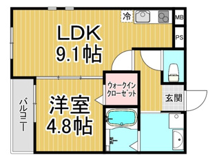 フジパレス西宮南甲子園の間取り
