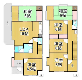グロース甲陽園VILLAの間取り