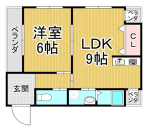 ハイム北夙川1の間取り