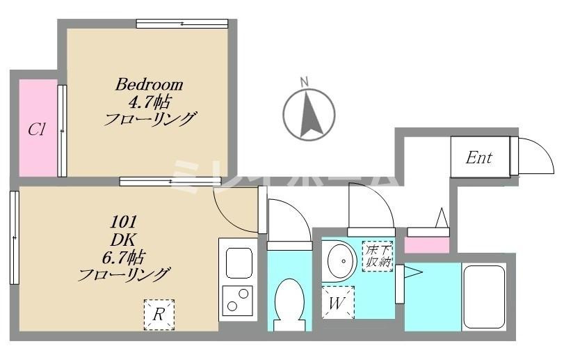 ハガクレの間取り