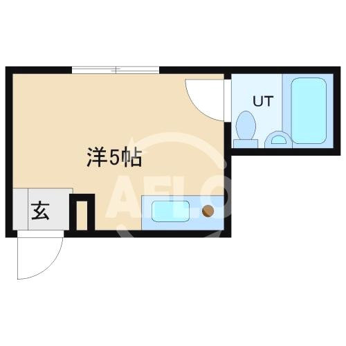 オフィスポート本町ＷＥＳＴの間取り|スペース西本町　1Ｒ