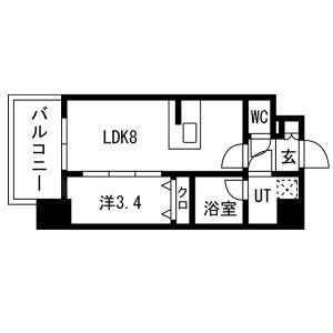 エスリードレジデンス大阪福島シティスクエアの間取り
