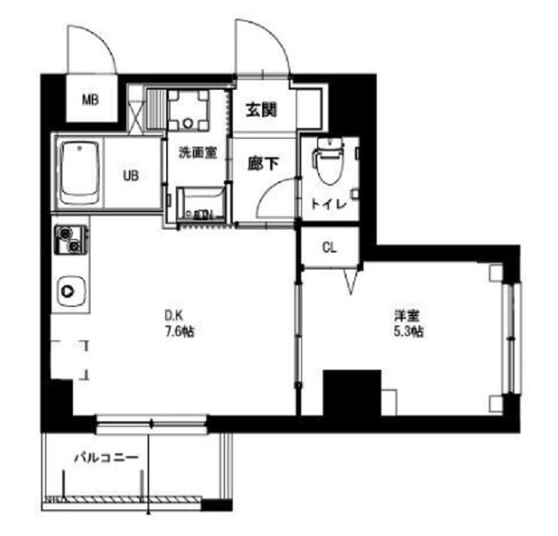 VER　FLAT(ベールフラット)の間取り|間取り