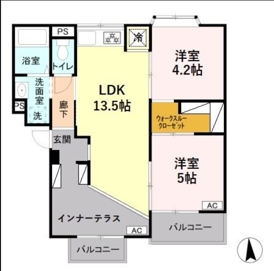 サンパーク816の間取り