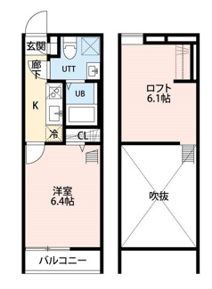 【間取り】 | KUKUNA 松戸 | 間取りです。