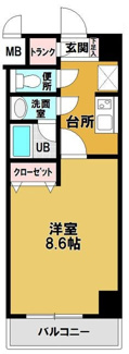 【間取り】 | ナンカイパート１ | 間取りです。
