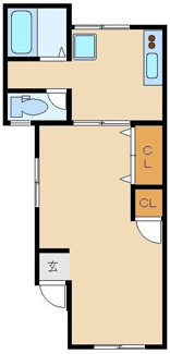 【間取り】 | 桂マンション | 間取りです。