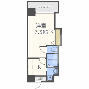 Uresidence京橋の間取り|Uresidence京橋　開放感ある間取り