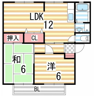 【間取り】 | 灰塚パークサイドビレッジA棟