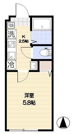 エクセラン西新井大師の間取り