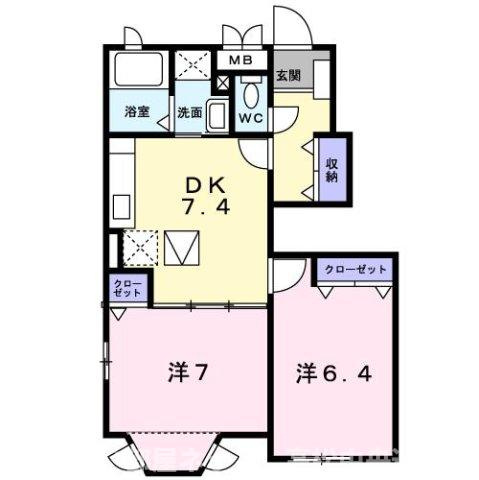 【間取り】 | ラフレシールＡ