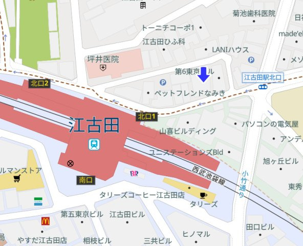 【地図】 | 江古田駅 1分 Rootus Ekoda2(第142東京ビル) 1階 30.82坪 スケルトン		