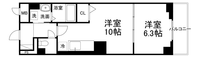 【間取り】 | ラ ヴィータ西梅田