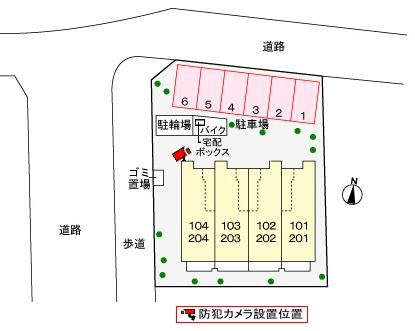 サンハイツの区画図