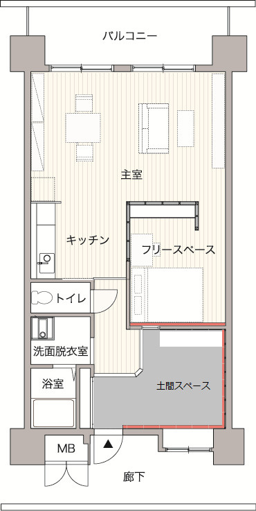 大阪市港区築港２丁目の賃貸マンションの間取り