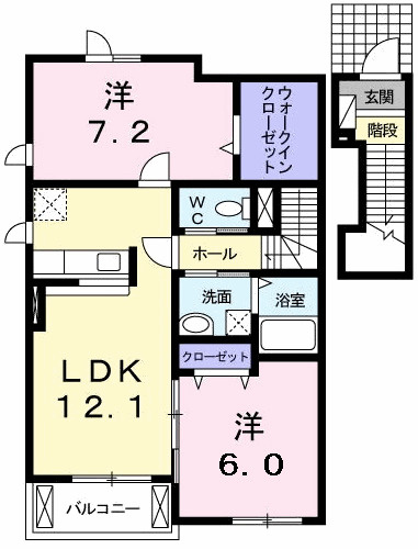 アヴェニューＢの間取り