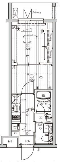 杉並区和田３丁目の賃貸マンションの間取り|間取り