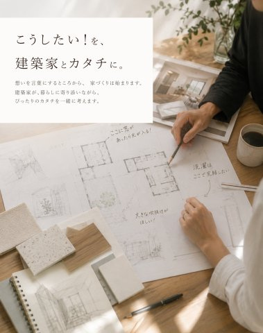 【建築家とつくる家】グッドデザイン賞受賞建築家の参考プラン|ご要望に合わせて建築家が間取りをご提案