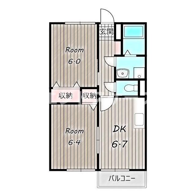 メゾン甘楽Ａの間取り|高崎、前橋のお部屋探しはエンドスケープまで！お客様の理想お聞かせ下さい♪