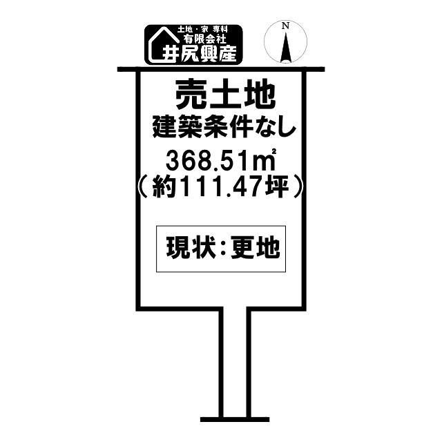 岩出市野上野　売土地の土地図
