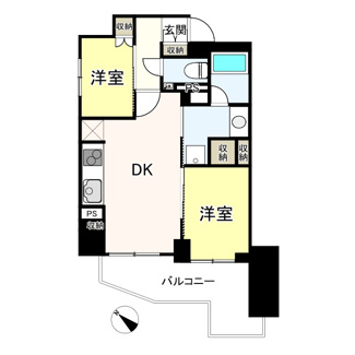 【間取り】 | デュオステージ横濱桜木町