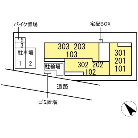 D-セアリス幕張Ⅰの区画図
