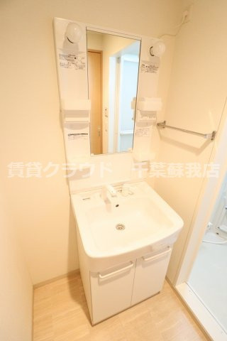 アイデアルの洗面所|脱衣スペースもあります