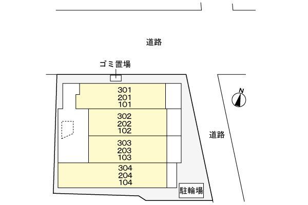 Ｒ＆Ｂ阿佐ヶ谷の区画図