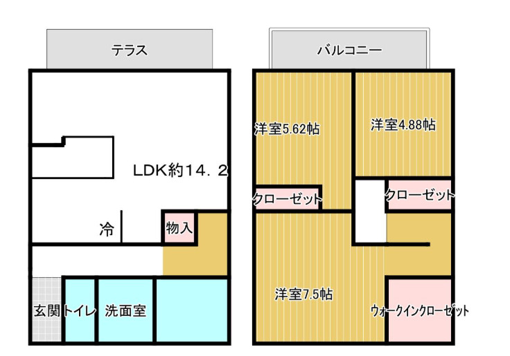 ヴィラフォレストの間取り