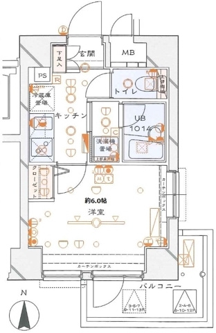 ブライズ東新宿【おとり物件なし】#学生・社会人にオススメ！初期費用分割払いOK！の間取り