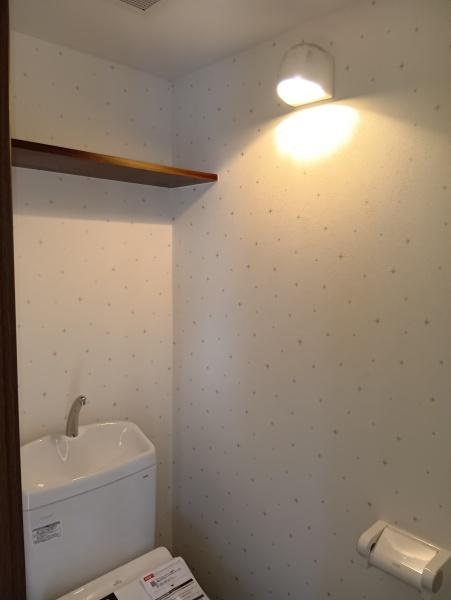 練馬区南大泉４丁目の賃貸マンションのトイレ|収納棚のあるトイレです