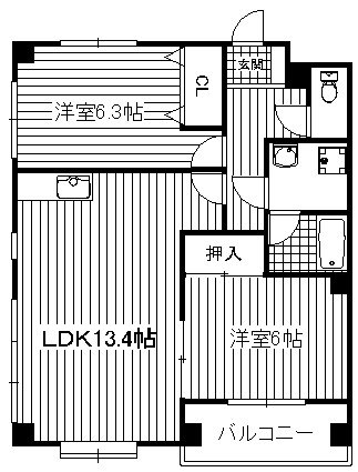 【間取り】 | エスポワール2000 | 現況優先です。