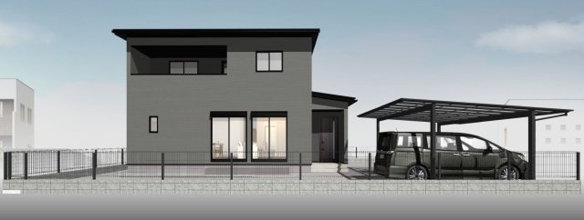 土佐山田町東本町2丁目 -北棟- 建築条件付き売土地の完成予想図|イメージです。