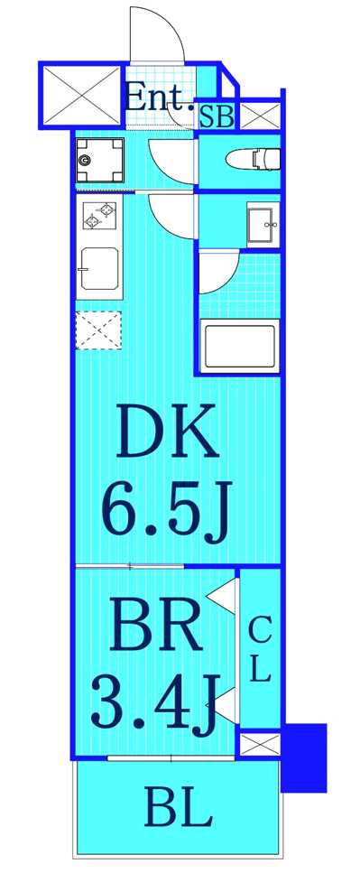 エール横浜吉野町の間取り