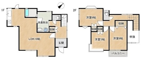 久喜市栗橋東6丁目の間取り|リフォーム済みの3LDKです！