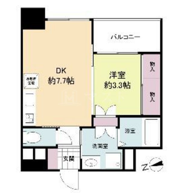 アリス・マナーガーデン谷町の間取り