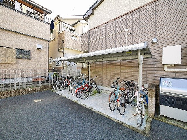 グレイス新のその他共用部分|駐輪場です